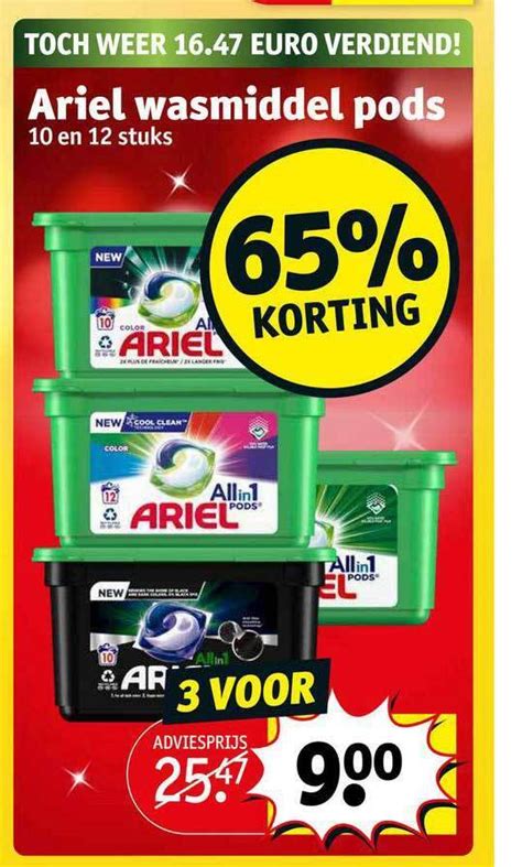 Ariel Wasmiddel Pods Aanbieding Bij Kruidvat