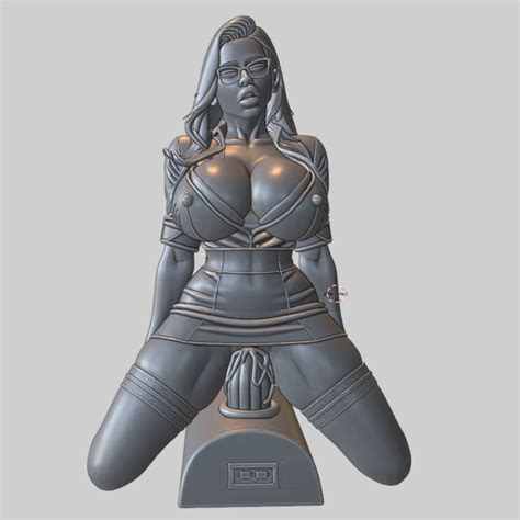 Blonde Girl In Glasses On Sybian STL File For D PrintingCults