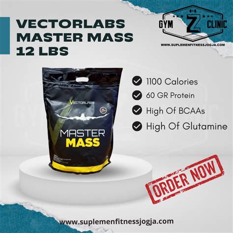 Jual VECTORLABS MASTER MASS 12 LBS LB GAINER SUSU FITNESS WHEY PROTEIN