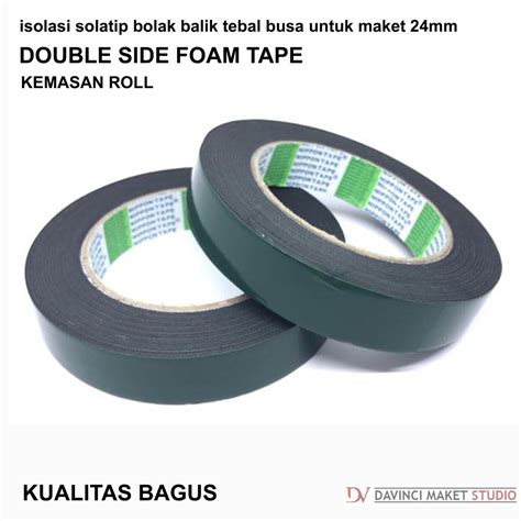 Jual Isolasi Perekat Busa Bolak Balik Double Side Foam Tape Selotip