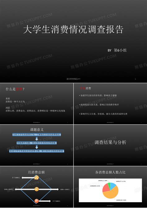 大学生消费情况调查报告ppt模板下载 编号lrjkwbaa 熊猫办公