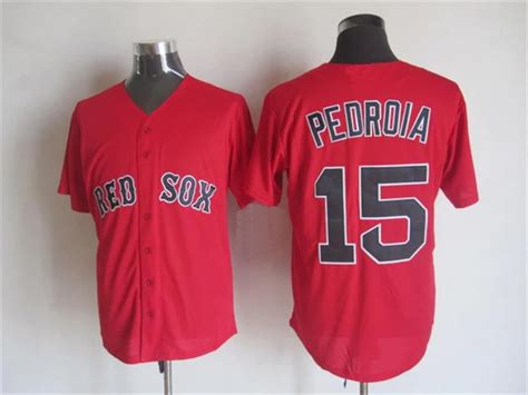 2015 Cheap Newest Boston Red Sox #15 Dustin Pedroia Jersey Color Blue ...