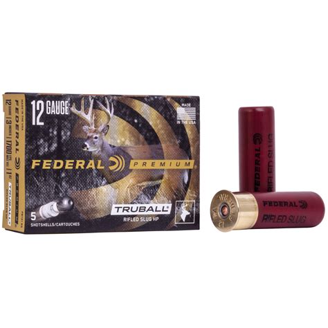 Federal Premium Vital Shok 12 Gauge 3 Truball Slug Hollow Point 1oz Pb131rs