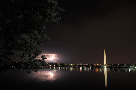 Cherry Blossom Lightning Night Washington Dc | Unusual| Free Nature ...