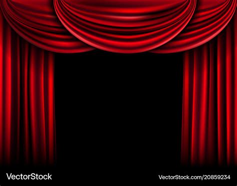 Background Curtain Stage Royalty Free Vector Image