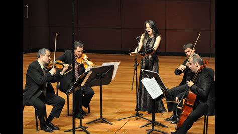 A SCHÖNBERG soprano string quartet in F minor Op 10 Entrückung