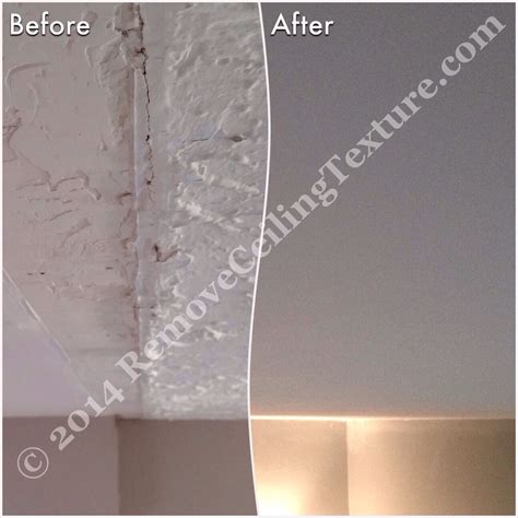 Removing Popcorn Ceilings – Smooth Ceilings after Wall Removal | RemoveCeilingTexture.com ...