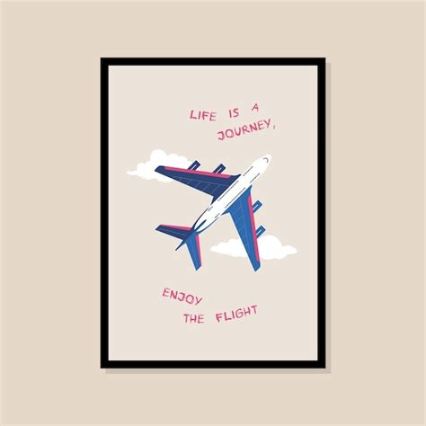 Premium Vector | Airplane vector art print poster for your wall art gallery