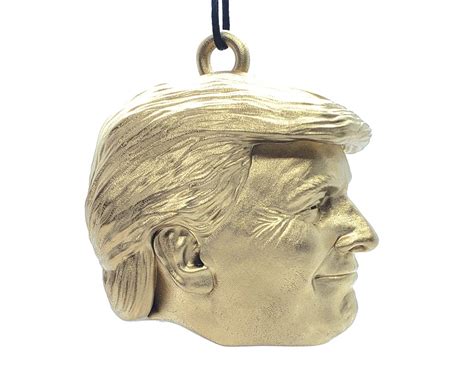 President Donald Trump Christmas Tree Ornament in Metallic | Etsy