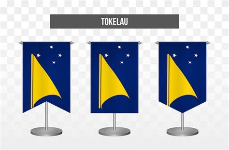 Realista Vertical D Vector Ilustraci N Escritorio Banderas De Tokelau