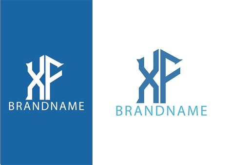 Mod Le De Conception De Logo Lettre Initiale Monogramme Moderne Xf