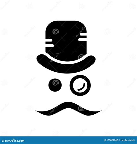 Monocle Icon Vector Isolated On White Background Monocle Sign Stock