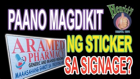 Paano Magdikit Ng Sticker Sa Signage How To Install Sticker On