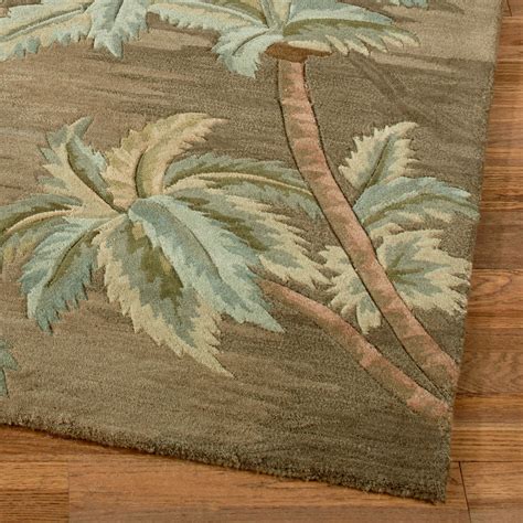 Area Runner Rug Carpet 5x7 Summer Theme Palm Tree Leaves Outdoor