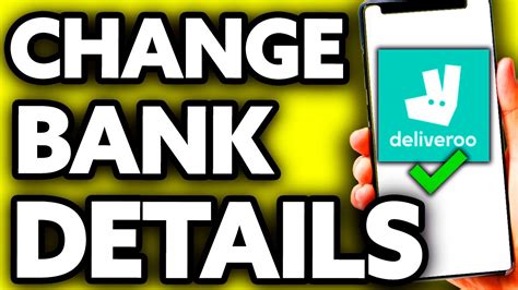 How To Change Bank Details On Deliveroo Very Easy Youtube