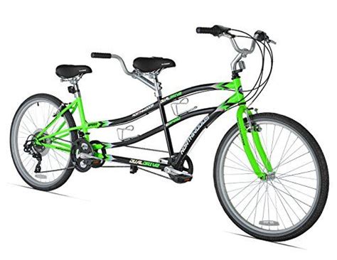 Northwoods Dual Drive Tandem Bike 26 Inch Greenblack Tandem Bike