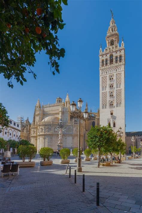 A View On The Historic La Giralda Tower In The Heart Of Seville