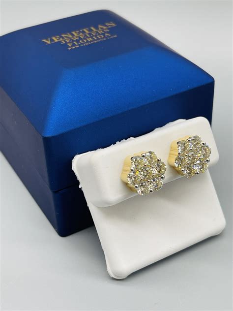 14KT Gold 3.50CTW Diamond Earrings – VJ Diamond Sanford Orlando