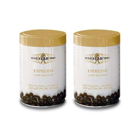 Miscela D Oro Espresso Caffe Macinato Ground Coffee 2 8 8 Oz Cans