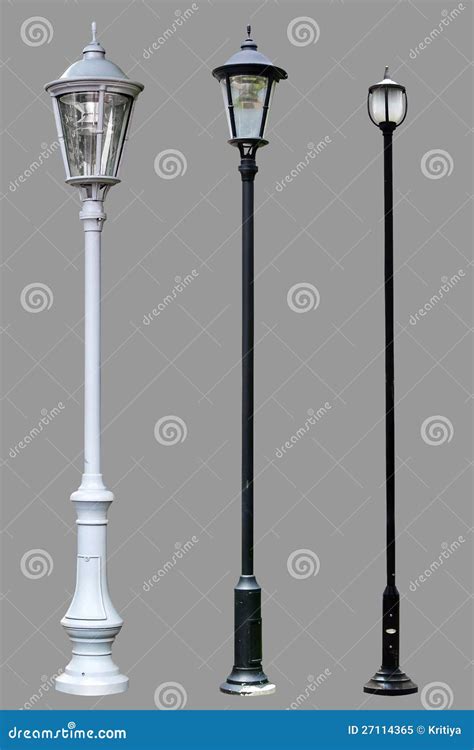 Antique Lamp Post Lamppost Street Road Light Pole Stock Image Image