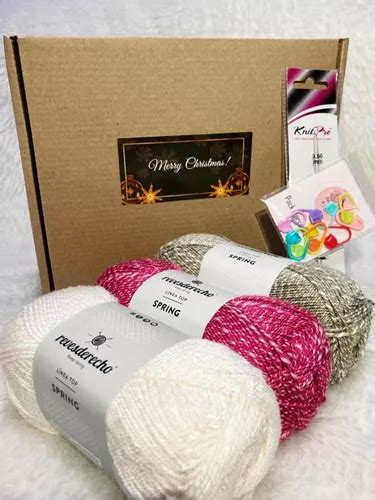 Kit Lanas Spring Revesderecho Crochet Y Marcadores Punto Cuotas