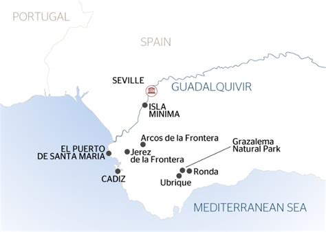 Guadalquivir River Map