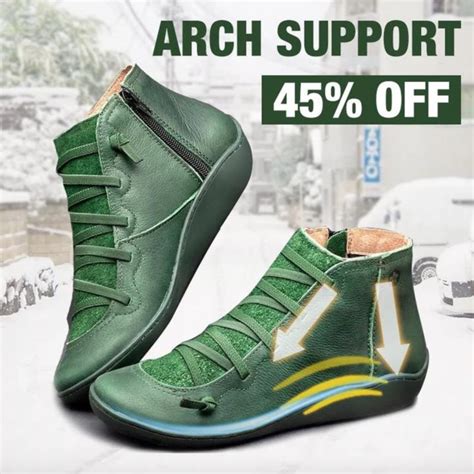 2019 New Arch Support Boots Azbestbuy Arch Support Boots Flat Heel Boots Boots