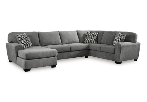 Birkdale Court Gray Pc Laf Chaise Sectional Evansville Overstock