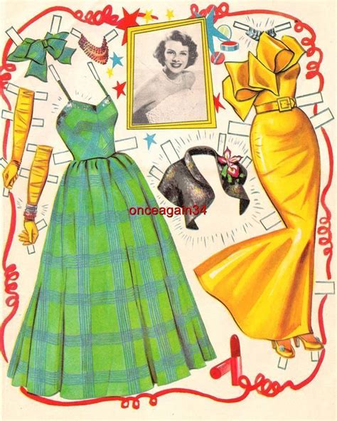 Vintage Uncut 1959 Rosemary Clooney Paper Dolls~ 1 Reproduction~classic