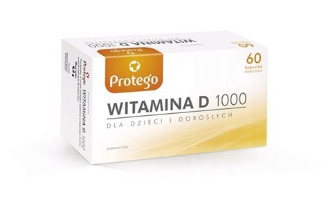 Protego Witamina D 1000 dla dorosłych 60 kapsułek 15057487919 Allegro pl