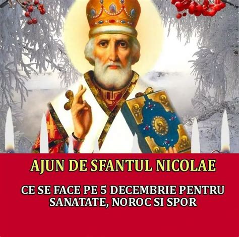 Ajun De Sfantul Nicolae Ce Trebuie Sa Respecti Maine Pentru Sanatate