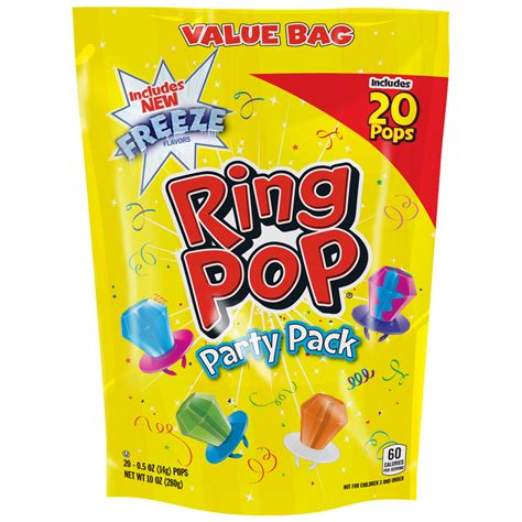 Ring Pop Candy Variety Party Pack Assorted Flavor Lollipop Suckers 20