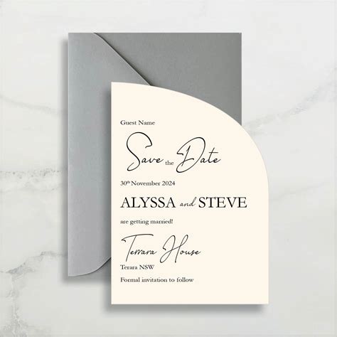 ARIZONA - SAVE THE DATE - White Cherry Invitations