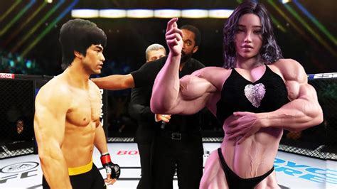 PS5 Bruce Lee Vs Glamur Girl Muscular EA Sports UFC 4 YouTube