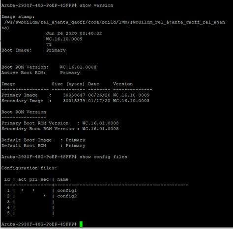 Aruba 2930F Switch Firmware Upgrade - theDXT