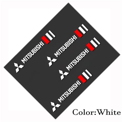 2PCS Auto Decor Decals Car Window Wiper Stickers For 2PCS Mitsubishi