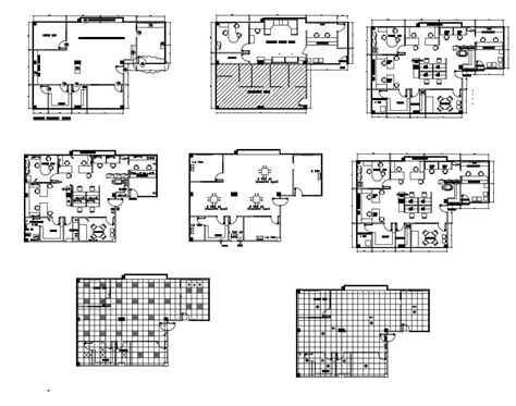 Dwg File Of Commercial Office Cadbull