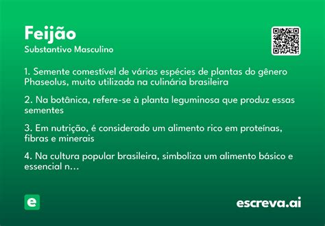 Como Separar A Palavra Feijão - Feijão - Significado e Sinônimo - escreva.ai