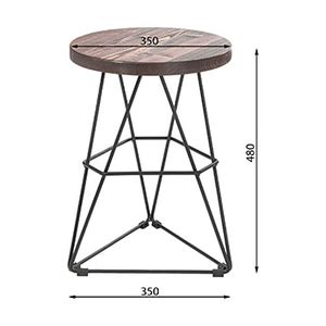 Taboret Loft Cm Ciemny Br Z Sklep Brw