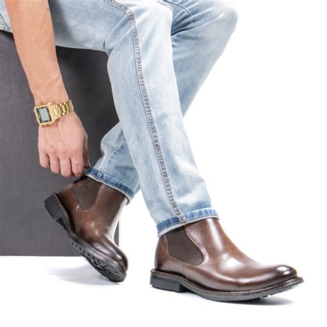 Bota Masculina Faway Chelsea Caf Faway Handmade Shoes