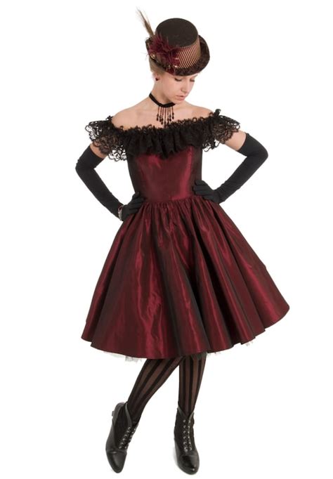 Saloon Girl Costume Victorian Burlesque Dresses And History