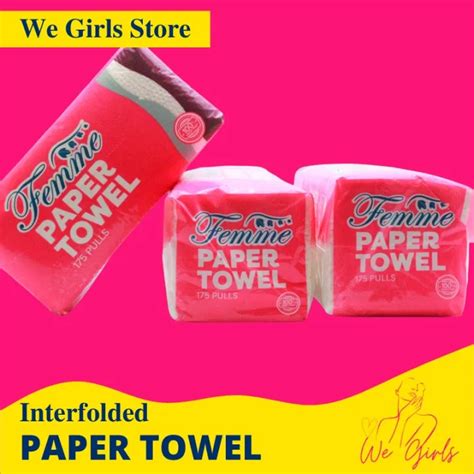 Femme Interfolded Paper Towel Pack Of Pulls Lazada Ph