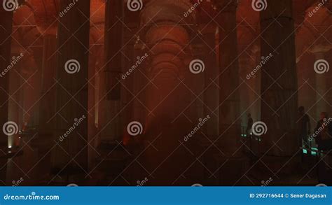 Basilica Cistern Or Yerebatan Sarnici In Istanbul Stock Footage Video