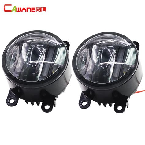 Cawanerl Pieces Car Led Left Right Fog Light Daytime Running Lamp