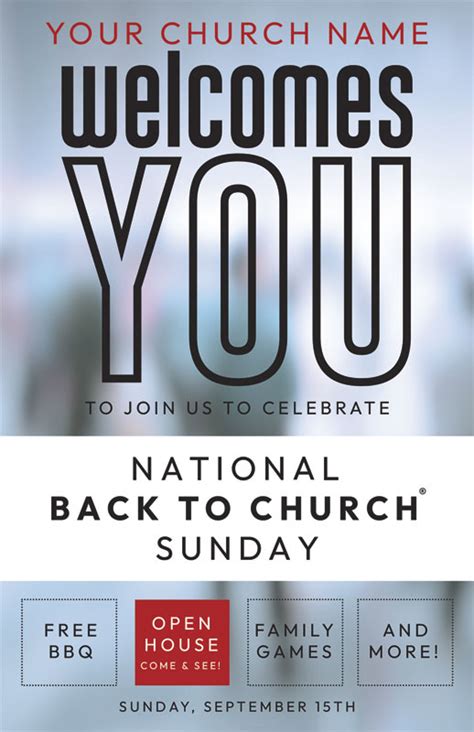 Back To Church Welcomes You Postcard Church Postcards Outreach