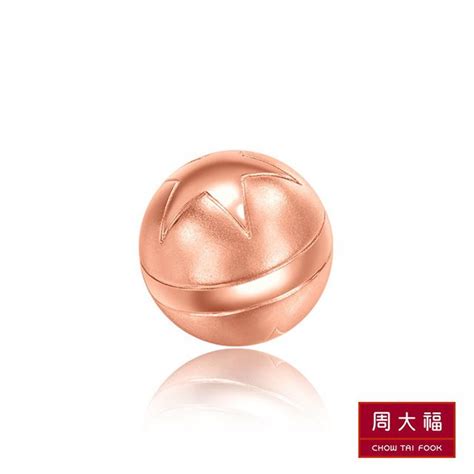 Chow Tai Fook 周大福 玩具總動員系列 皮克斯球18k玫瑰金耳環 Pchome 24h購物