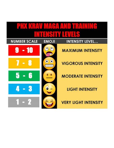 Phx Krav Maga And Training Intensity Levels - PhxKravFit - Phoenix Krav ...