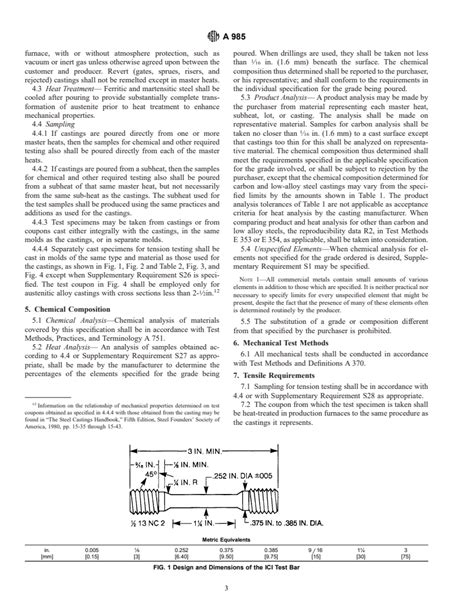 ASTM A985 98a Standard Specification For Steel Investment Castings