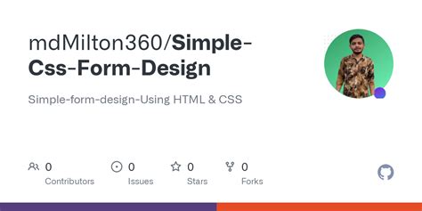 GitHub - mdMilton360/Simple-Css-Form-Design: Simple-form-design-Using ...