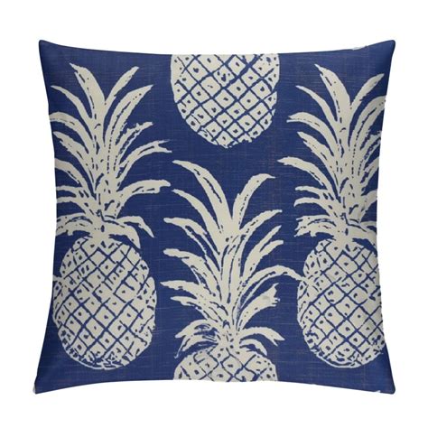 Qcpp Pineapple Decorative Pillow Cover For Couch Summer Tropical Decor